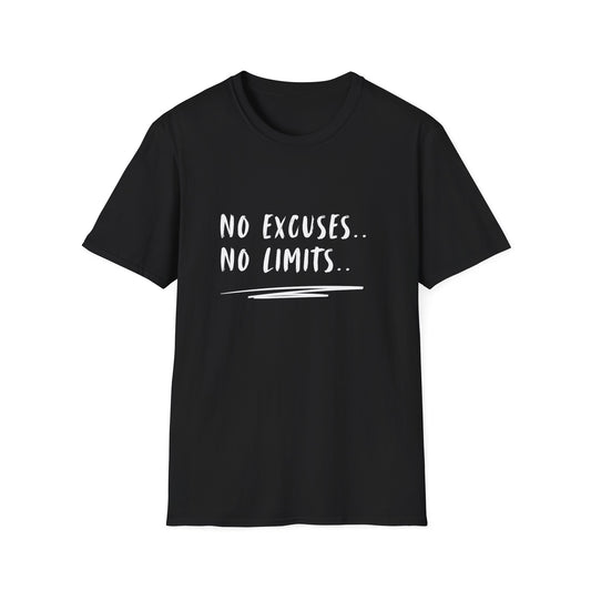 Motivational T-Shirt - No Excuses, No Limits