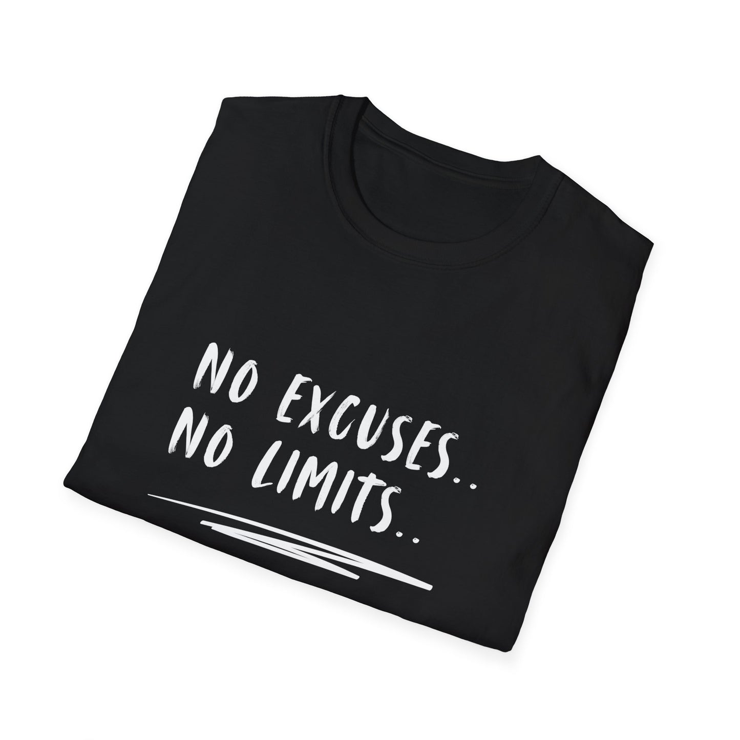 Motivational T-Shirt - No Excuses, No Limits