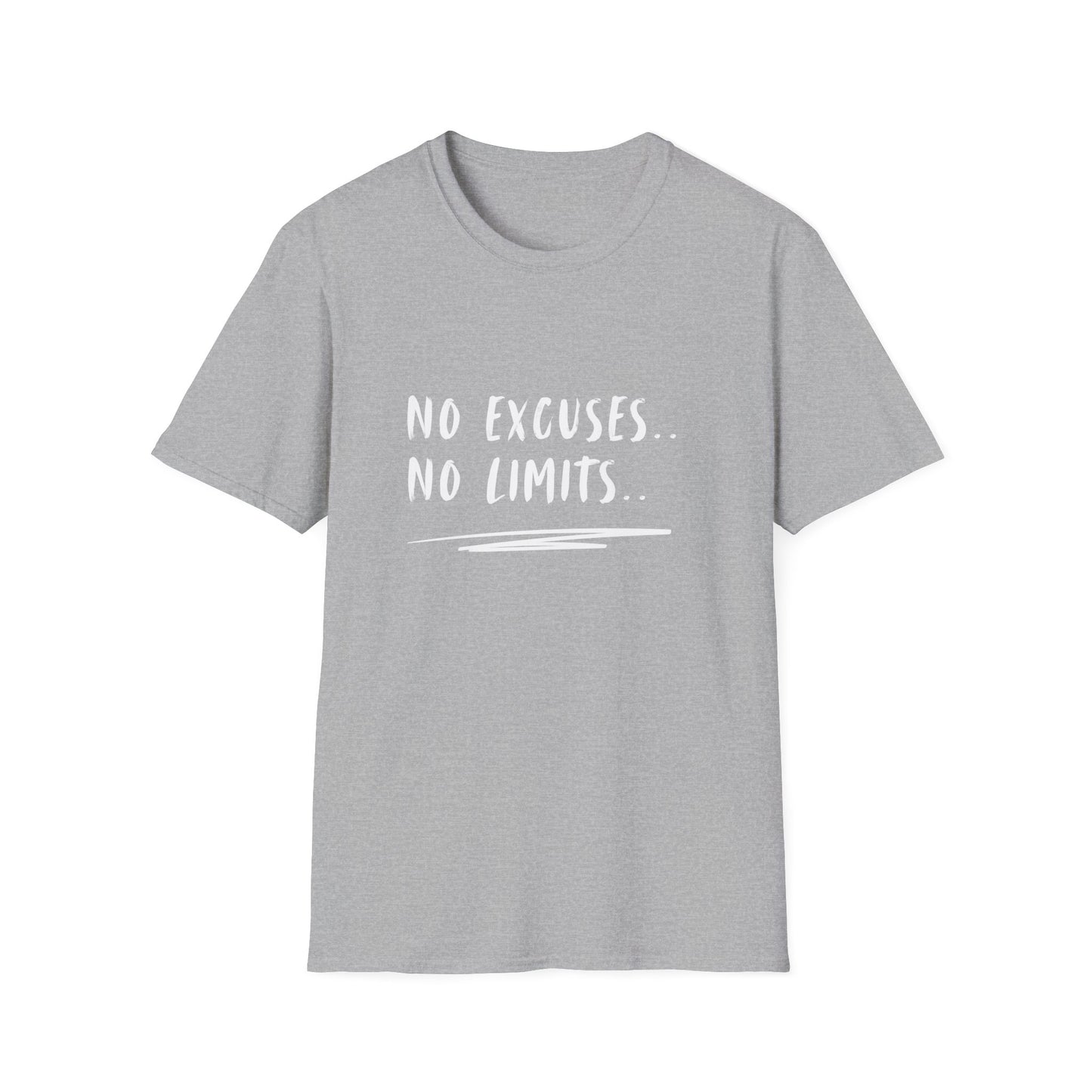 Motivational T-Shirt - No Excuses, No Limits