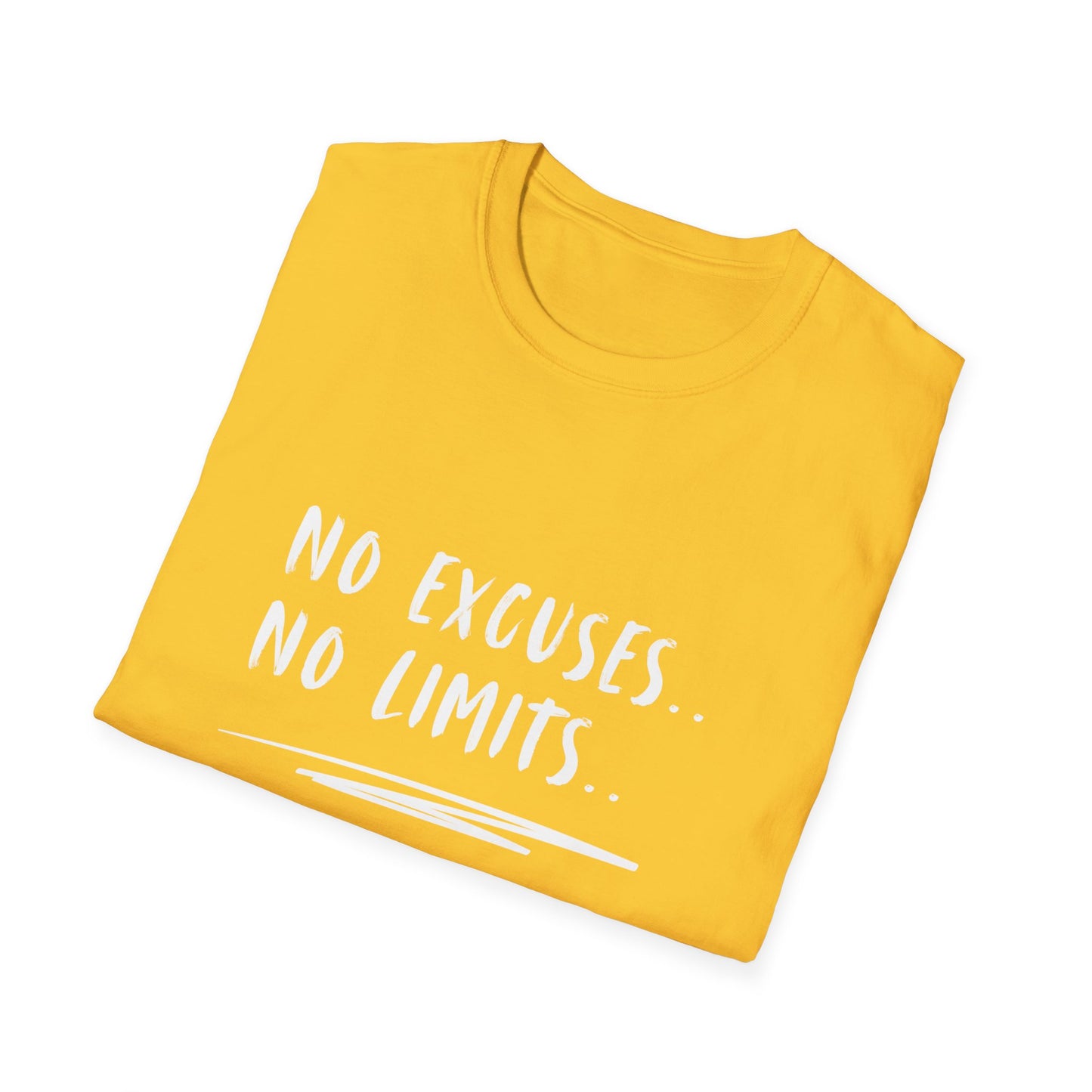 Motivational T-Shirt - No Excuses, No Limits