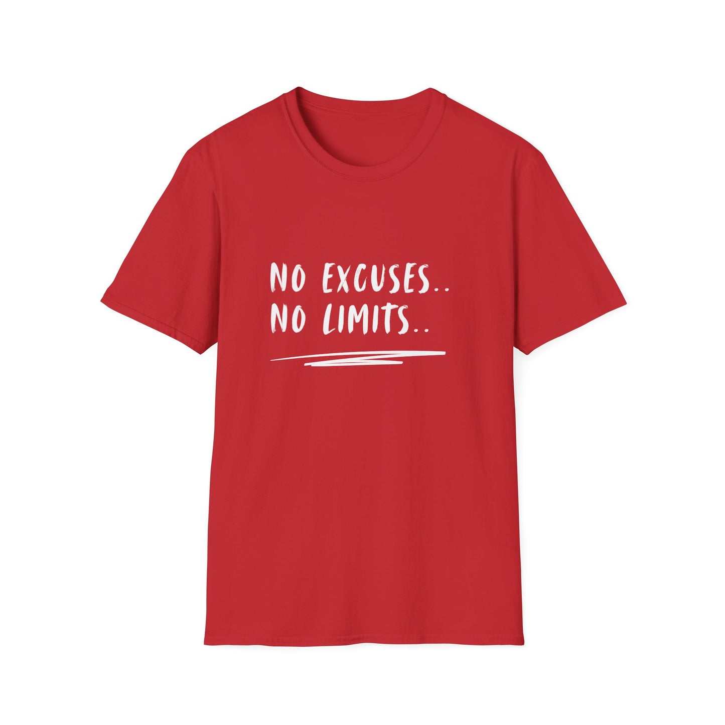 Motivational T-Shirt - No Excuses, No Limits