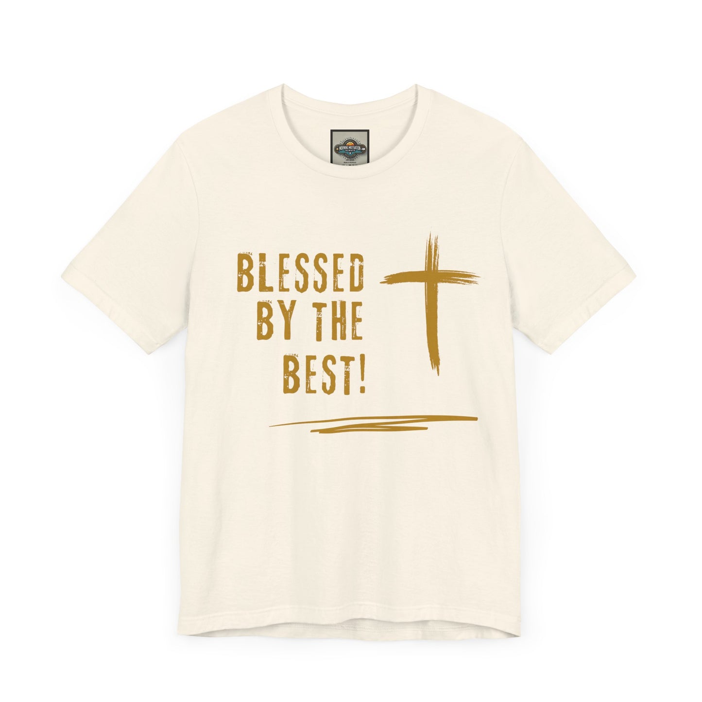 Short Sleeve Tee Blessed By The Best Soft Cream T-Shirt