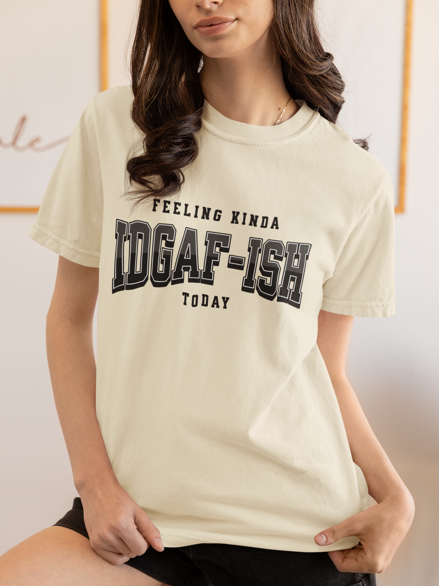 Graphic Tee: IDGAF-ISH Design