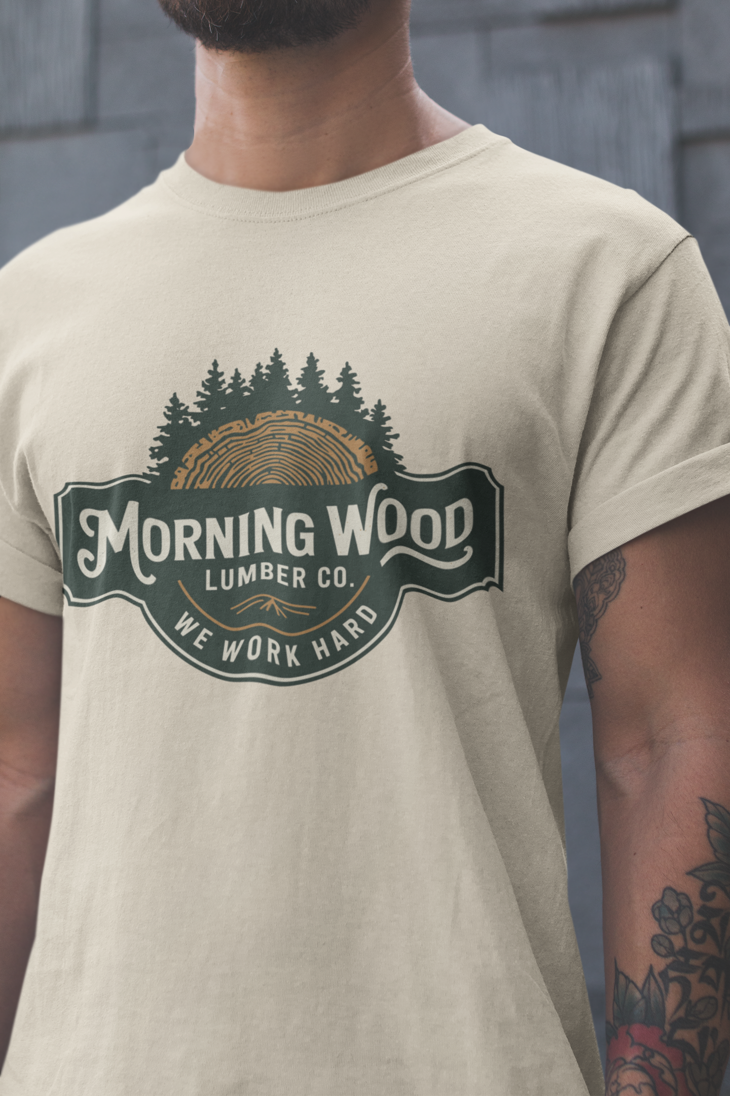 Morning Wood Lumber Company Tee - Unisex Heavy Cotton